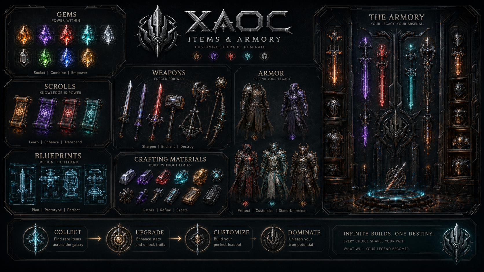 Xaoc auction and armory economy