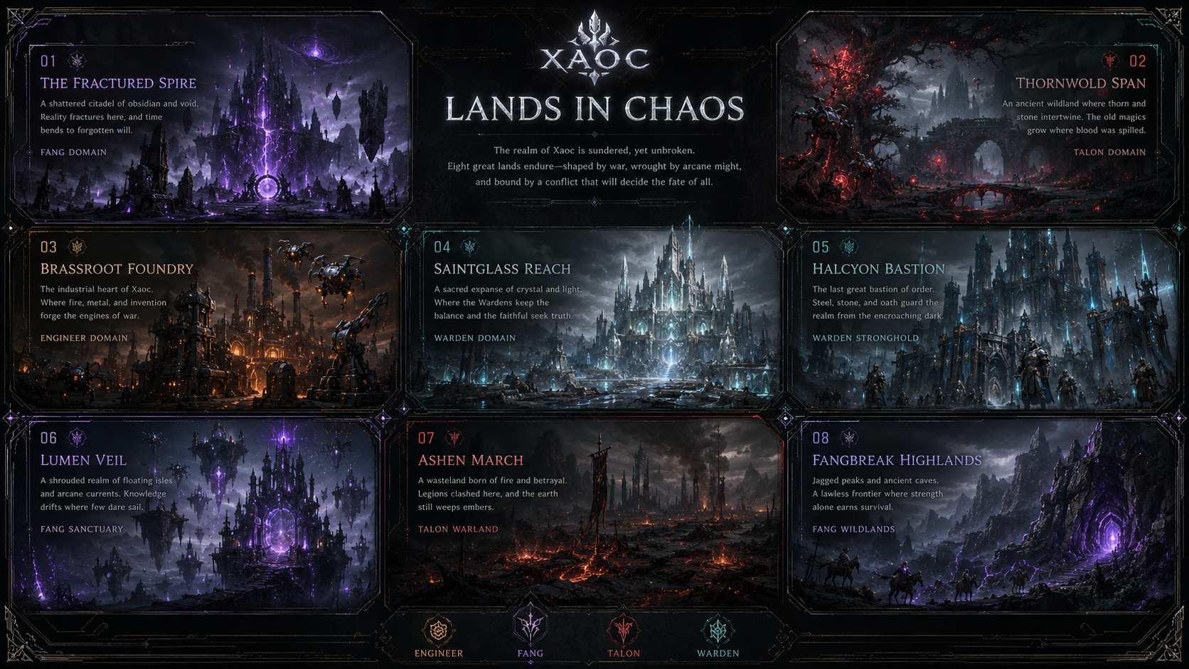 Lands in chaos map